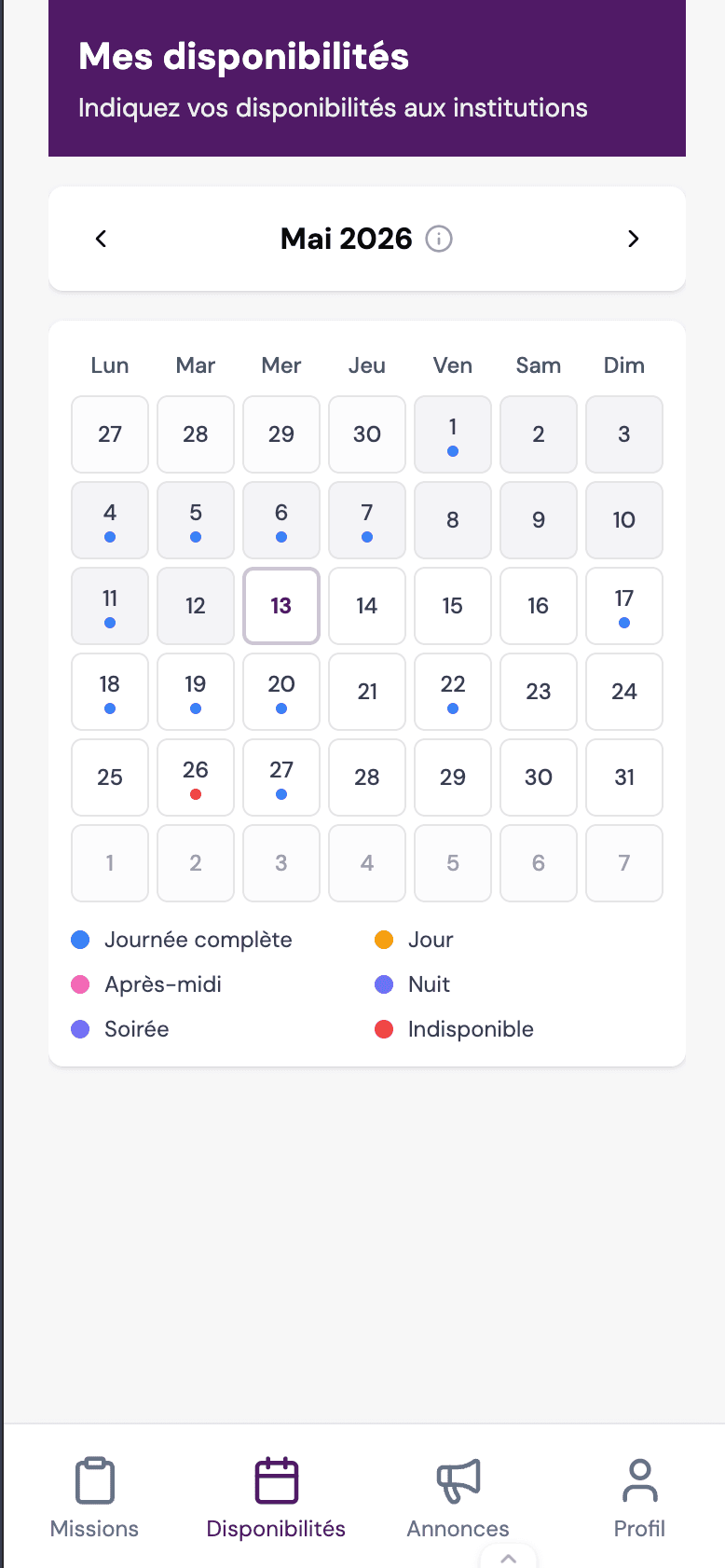 Aperçu de l'application Le Pool